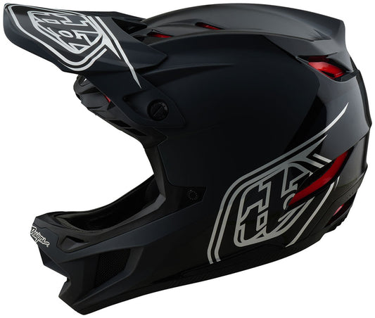 Troy Lee Designs D4 Polyacrylite Helmet – Shadow Black 2X-Large