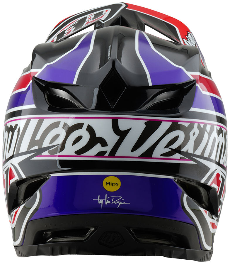 Troy Lee Designs D4 Polyacrylite Helmet – Linear Black X-Large