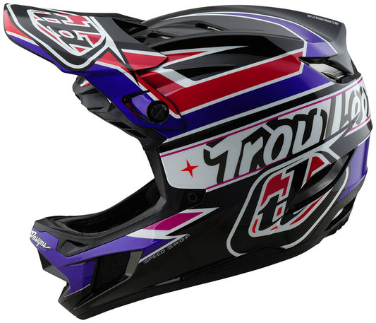 Troy Lee Designs D4 Polyacrylite Helmet – Linear Black Small