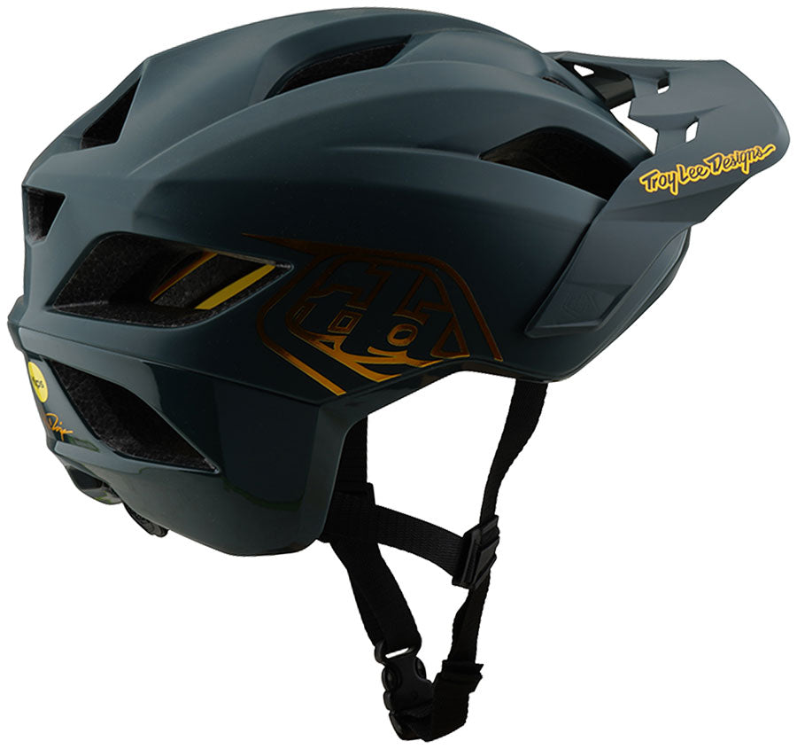 Troy Lee Designs Flowline Helmet – Point Gray/Gold X-Large/2X-Large