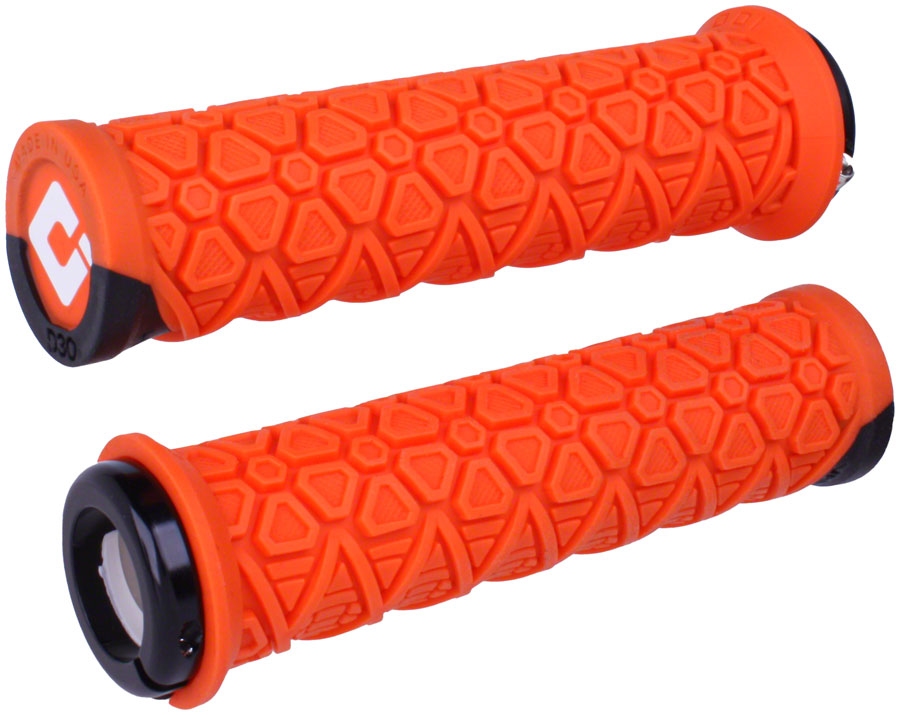 ODI Vanquish V2.1 Grips - Orange Lock-On