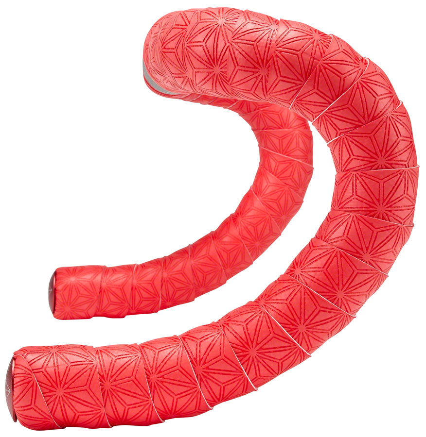 Supacaz Super Sticky Kush Classic Bar Tape -  Red with Ano Red Plugs