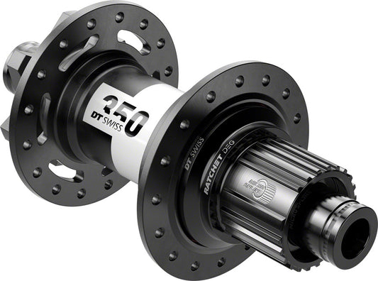 DT Swiss 350 DEG Rear Hub - 12 x 148mm 6-Bolt Micro Spline Black 32H 72pt