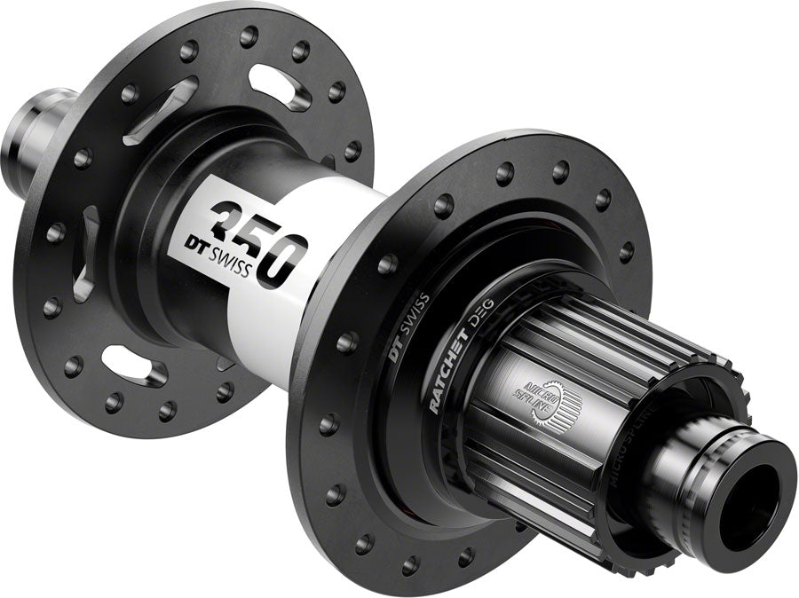 DT Swiss 350 DEG Rear Hub - 12 x 148mm Center-Lock Micro Spline BLK 32H 72pt