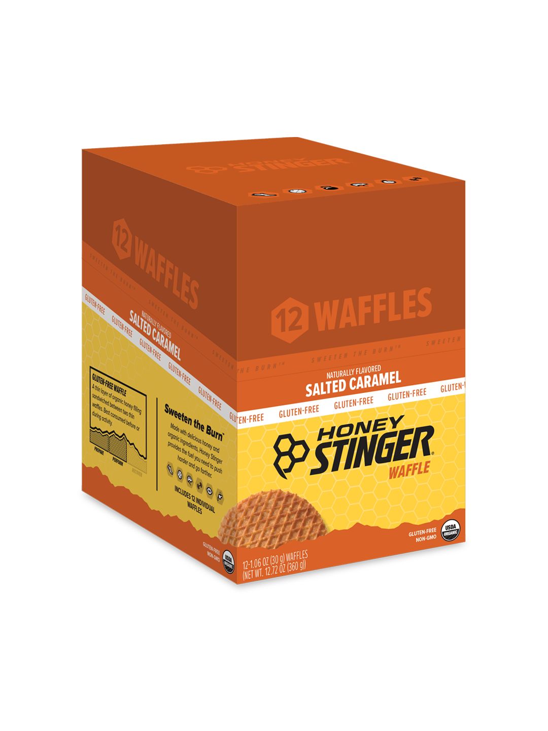 Supplement Honey Stinger GF Organic Waffle Carmel 12 Pack