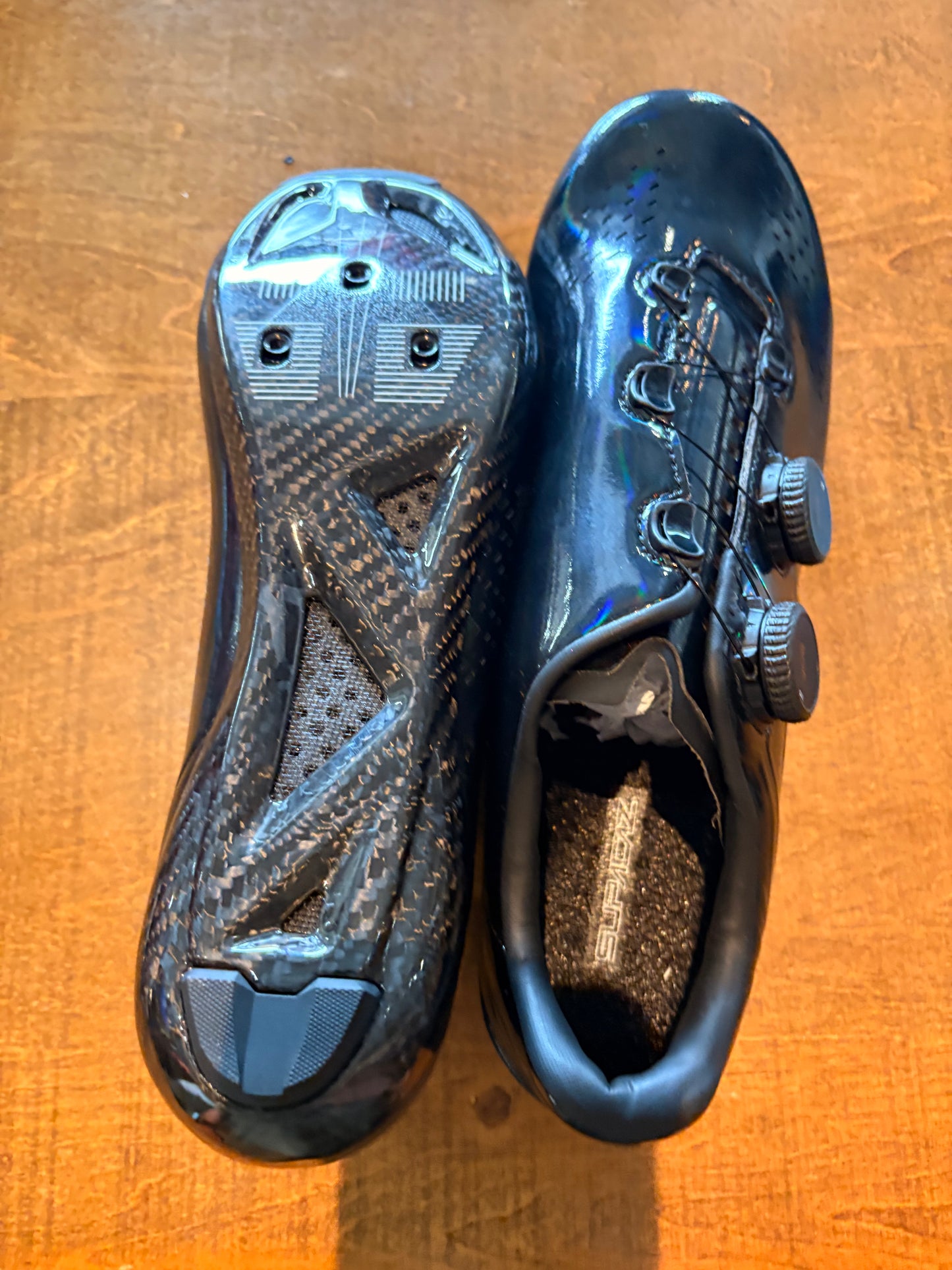 Supacaz Kazze Carbon Road Shoe Clipless 44 US 10.5/ EU 44 Black Hologram