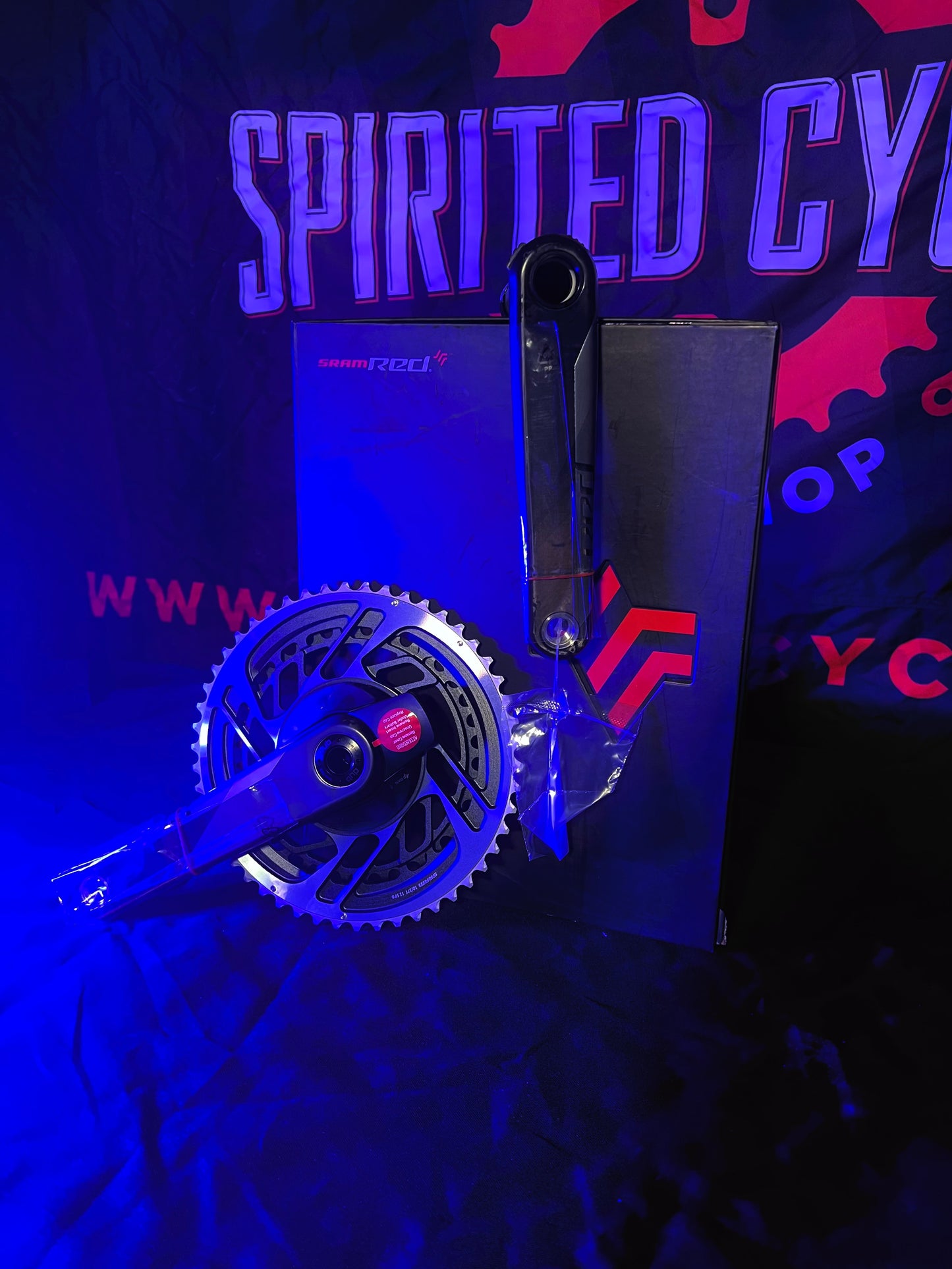 SRAM RED AXS Power Meter Crankset - 172.5mm 12-Speed 50/37t Direct Mount DUB Spindle Interface Natural Carbon D1