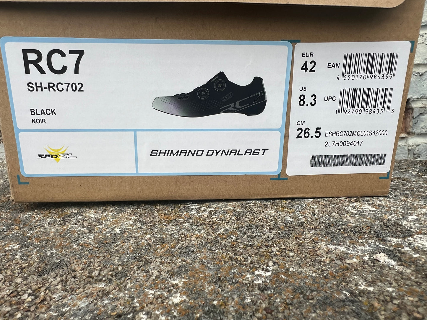 SH-RC702 Shimano Bicycle Shoes Black 42