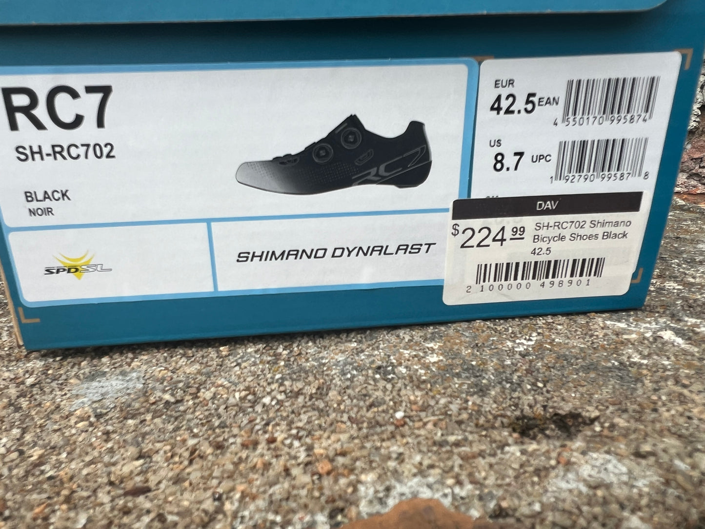 SH-RC702 Shimano Bicycle Shoes Black 42.5