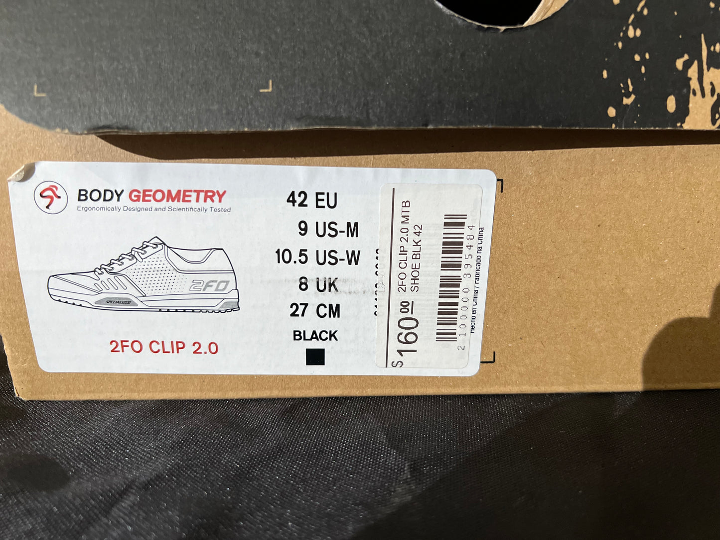 2FO CLIP 2.0 MTB SHOE BLK Specialized Size: 42