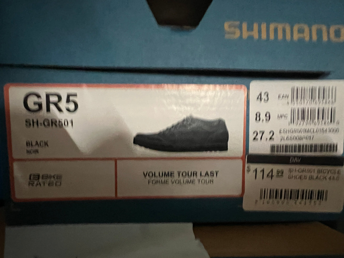 Shimano GR501 Cycling Shoe-black size:43