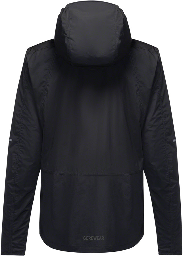 Gorewear Fernflow Hooded Windbreaker - Black Womens X-Large