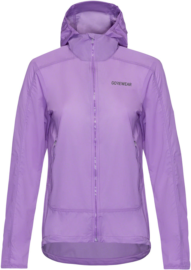 Gorewear Fernflow Hooded Windbreaker - Purple Womens Small
