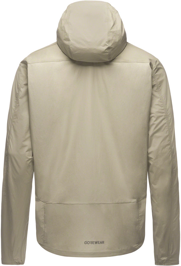 Gorewear Fernflow Hooded Windbreaker - Beige Mens Medium