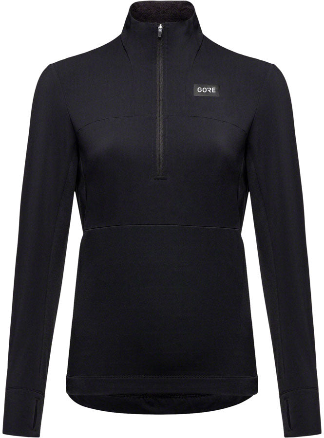 GORE Trail KPR Hybrid 1/2-Zip Jersey - Black Womens Small