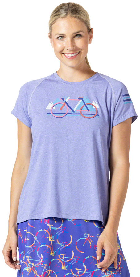 Terry Tech Tee - Flow Iris/Block Small