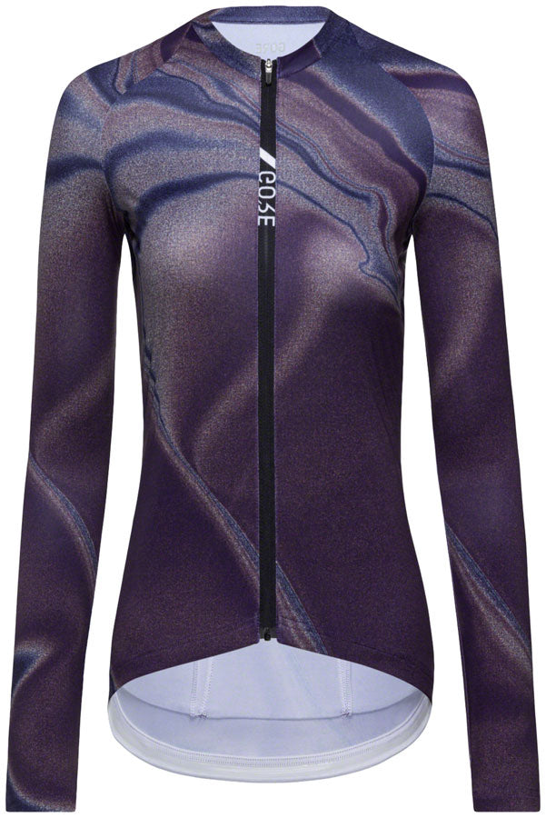 Gorewear Torrent Jersey - Long Sleeve Process Purple/Ultramarine Womens Small/4-6