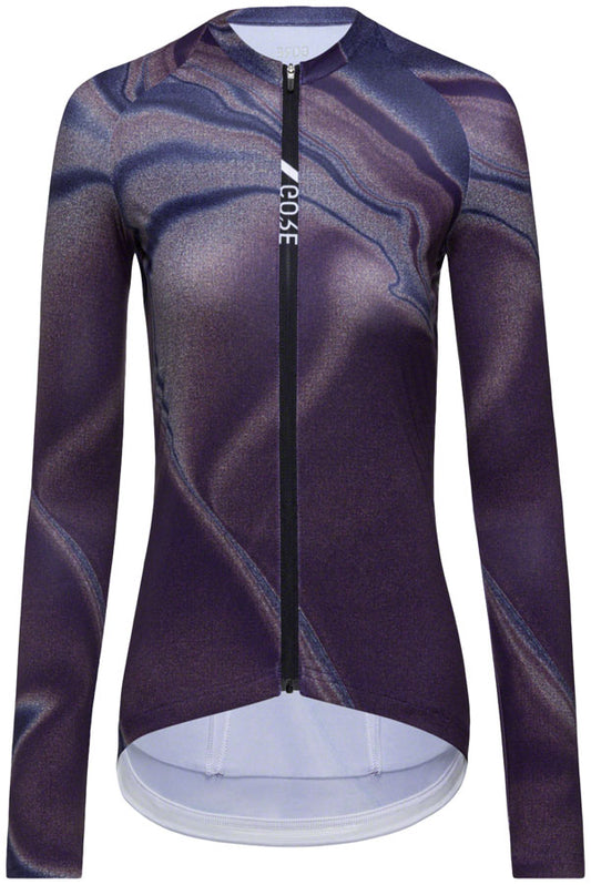 Gorewear Torrent Jersey - Long Sleeve Process Purple/Ultramarine Womens Small/4-6
