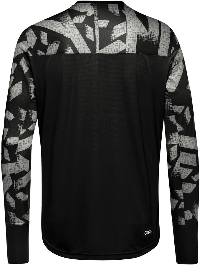 Gorewear Trail KPR Daily Long Sleeve Jersey - Black/Lab Gray Mens Large