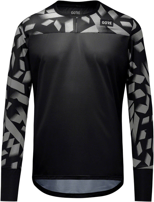 Gorewear Trail KPR Daily Long Sleeve Jersey - Black/Lab Gray Mens X-Large
