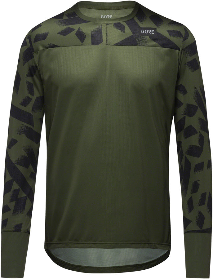 GORE Trail KPR Daily Long Sleeve Jersey - Utility Green/Black Mens X ...