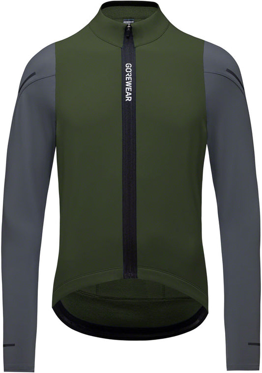 Gorewear Spinshift Thermo Long Sleeve Jersey - Green/Graphite Mens Small