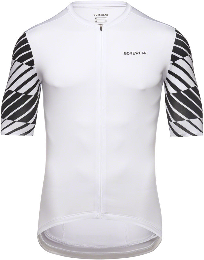 Gorewear Swiftride Optical Jersey - White/Black Mens Large