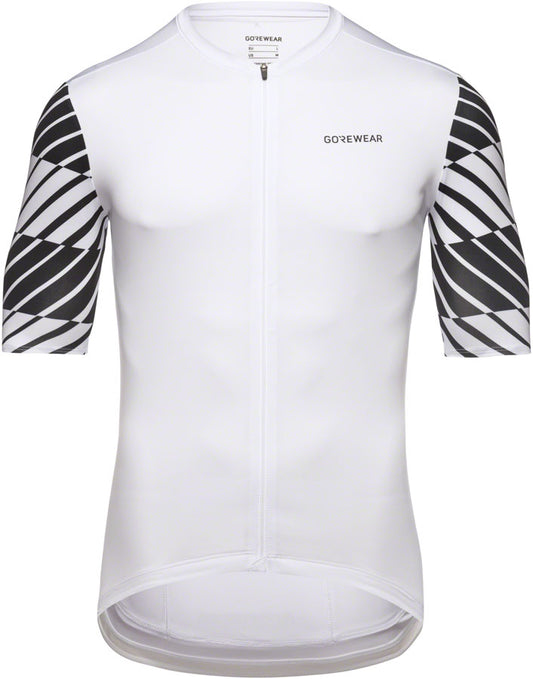Gorewear Swiftride Optical Jersey - White/Black Mens Large