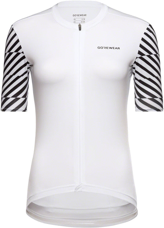 Gorewear Swiftride Optical Jersey - White/Black Womens X-Large