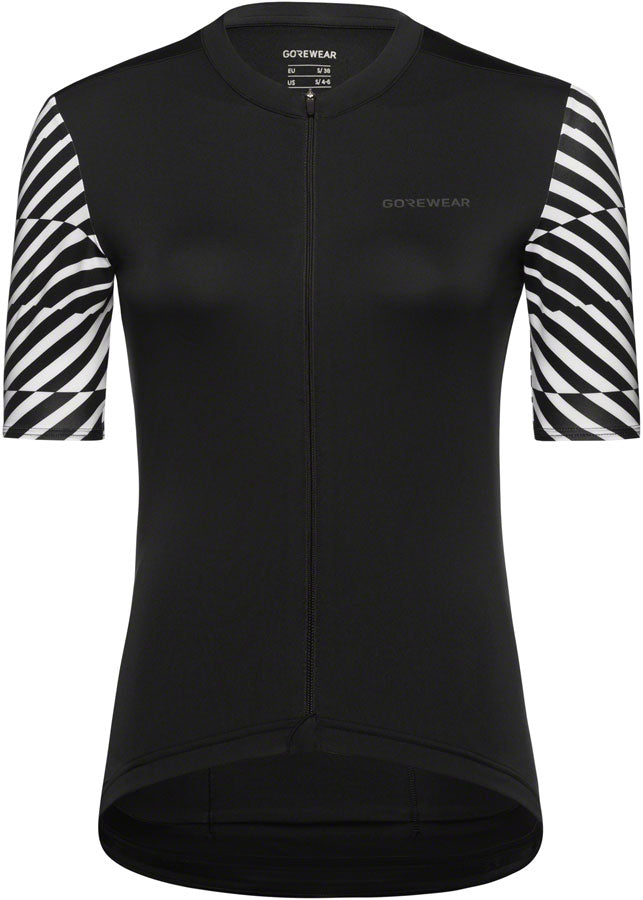 Gorewear Swiftride Optical Jersey - Black/White Womens X-Large