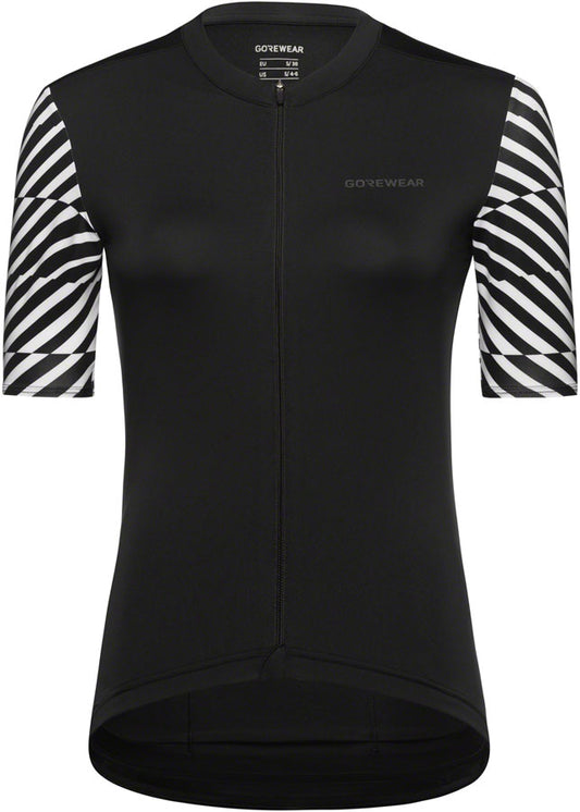 Gorewear Swiftride Optical Jersey - Black/White Womens X-Large