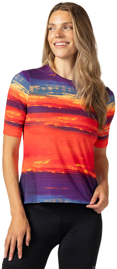 Terry Soleil Flow Short Sleeve Top - Womens Sunset Large