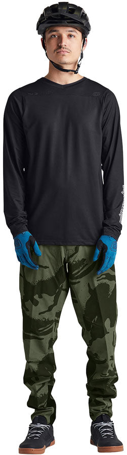 Troy Lee Designs Skyline Long Sleeve Jersey – Mono Black Large