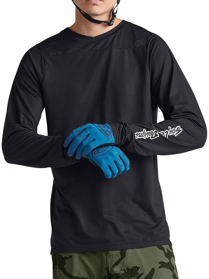 Troy Lee Designs Skyline Long Sleeve Jersey – Mono Black Large
