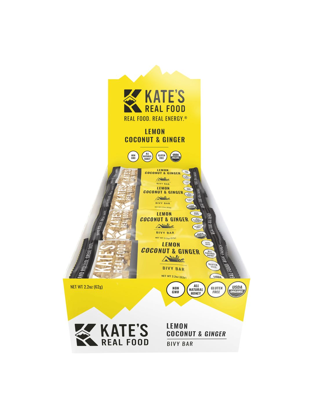 Supplement Kates Real Food BivyBar LemCoconut/Ginger 12Pack
