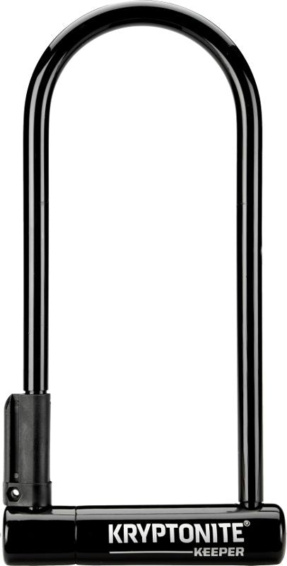 Kryptonite Keeper U-Lock - 4 x 10" Keyed Black Includes bracket