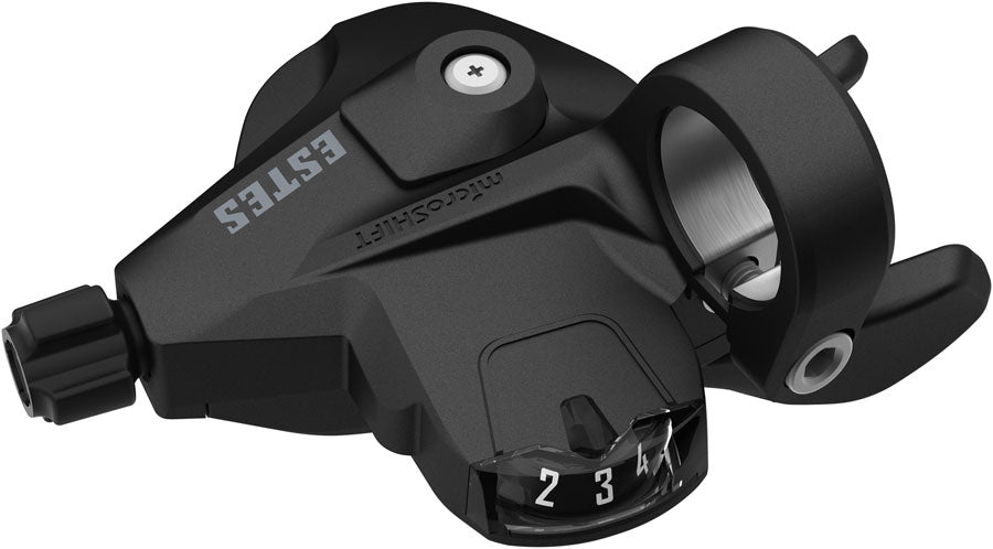 microSHIFT Estes Thumb Tap Shifter - Left 9-Speed Optical Gear Indicator BLK