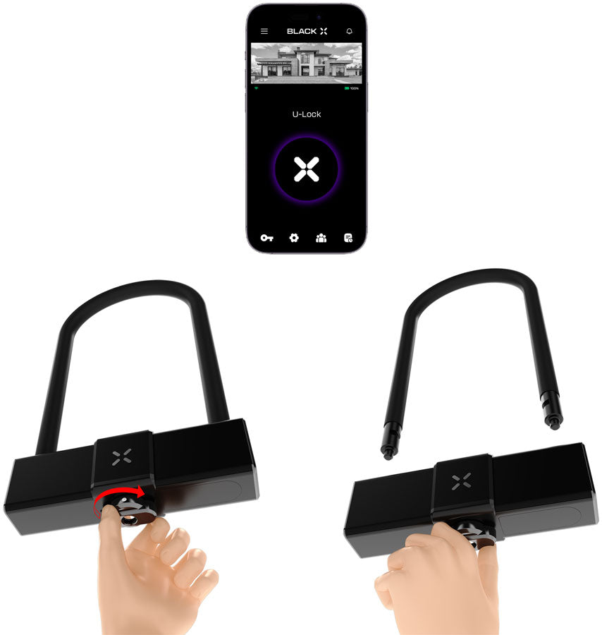 OnGuard BLACK X Titan Smart Shackle U-Lock - LS