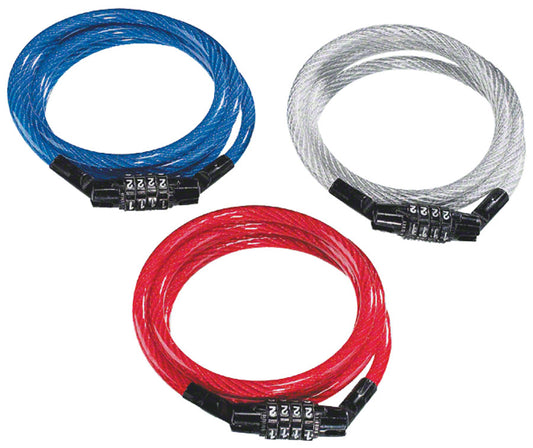Kryptonite KryptoFlex Keeper 712 4-Digit Combo Cable Lock 4 x 7mm Assorted Colors