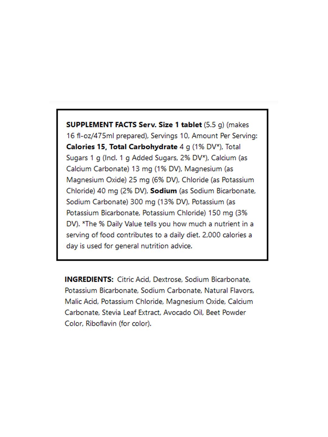 Supplement Nuun Sport Citrus Fruit 10 Serving