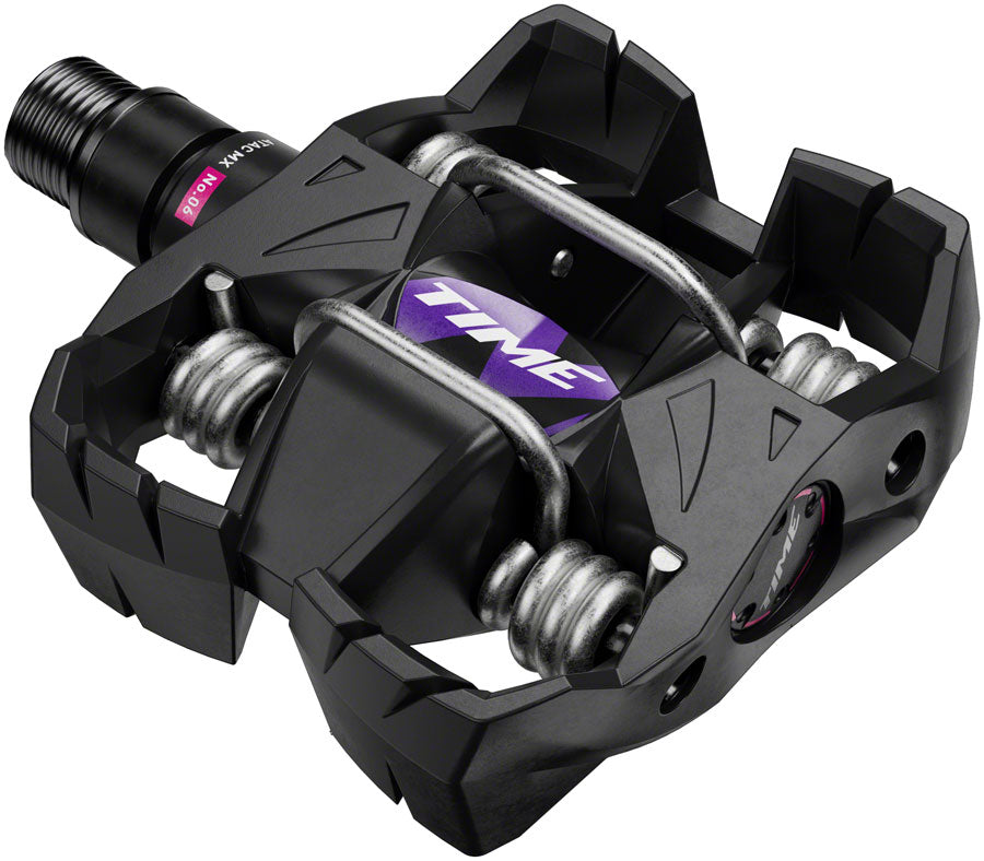 Time MX 6 Pedals - Dual Sided Clipless with Platform Aluminum 9/16" Black B1