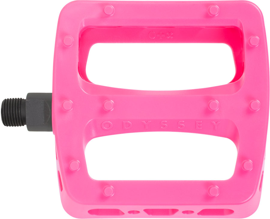 Odyssey Twisted Pro PC Pedals - Platform Composite/Plastic 9/16" Hot Pink