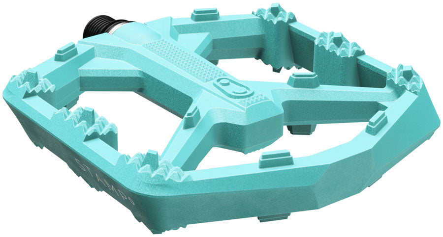 Crankbrothers Stamp 0 Pedals - Platform Aluminum 9/16" Turquoise Large