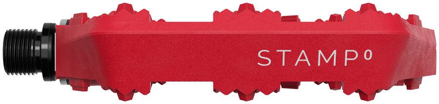 Crankbrothers Stamp 0 Pedals - Platform Aluminum 9/16" Bright Red Large