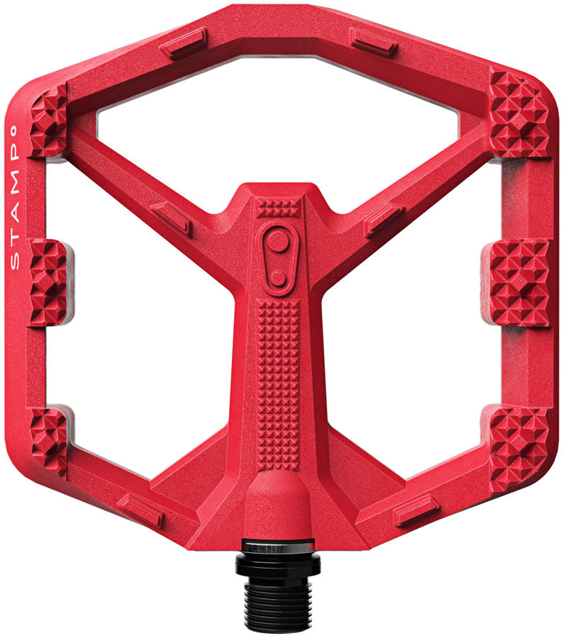 Crankbrothers Stamp 0 Pedals - Platform Aluminum 9/16" Bright Red Large