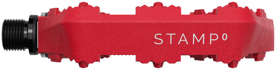 Crankbrothers Stamp 0 Pedals - Platform Aluminum 9/16" Bright Red Small