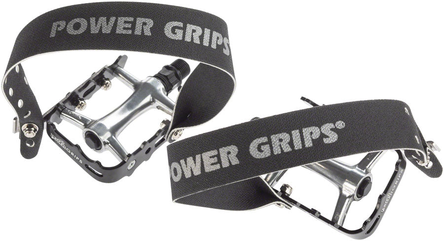 Power Grips High Performance Pedal Kit - Aluminum 9/16" Black XL