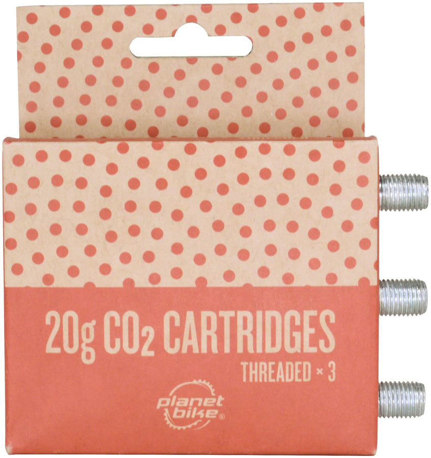 Planet Bike 20g Threaded CO2 Cartridge - 3 pack