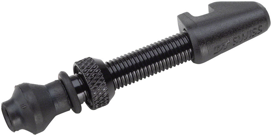 DT Swiss Aluminum Tubeless Valve - MTB Road 18-25mm Cylindrical Rim BLK Single