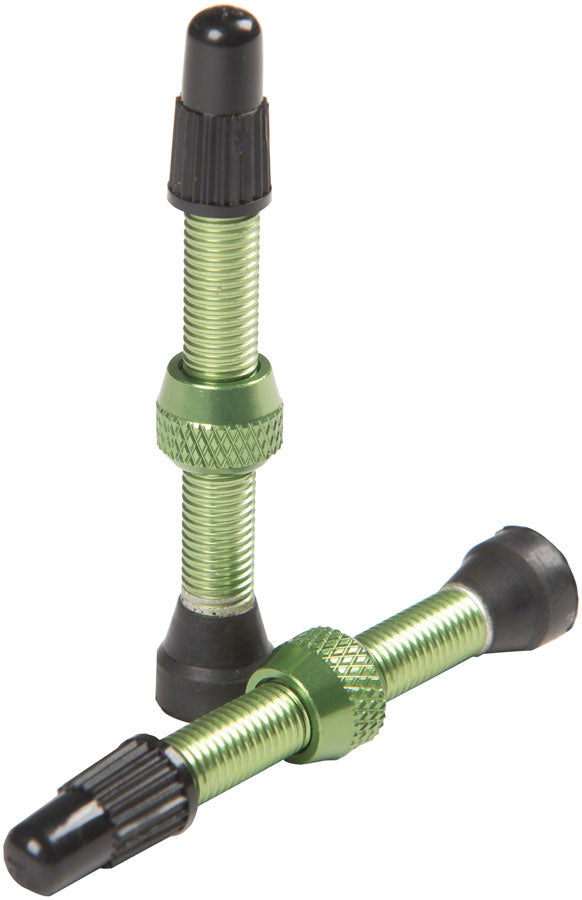 Stans NoTubes Alloy Valve Stems - 44mm Pair Green